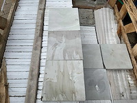Lime white honed 400 natuursteen tuintegels ca. 12m2 - afbeelding 1 van  4