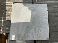 Lime white honed &brushed natuursteen tuintegels ca. 7m2 - afbeelding 1 van  4