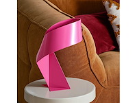 Limited edition - metalen tafellamp - 35 cm - kerstroos - ontwerp door claire norcross (2x) - afbeelding 2 van  9