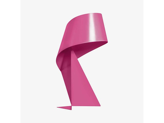 Limited edition - metalen tafellamp - 35 cm - kerstroos - ontwerp door claire norcross (2x) - afbeelding 6 van  9