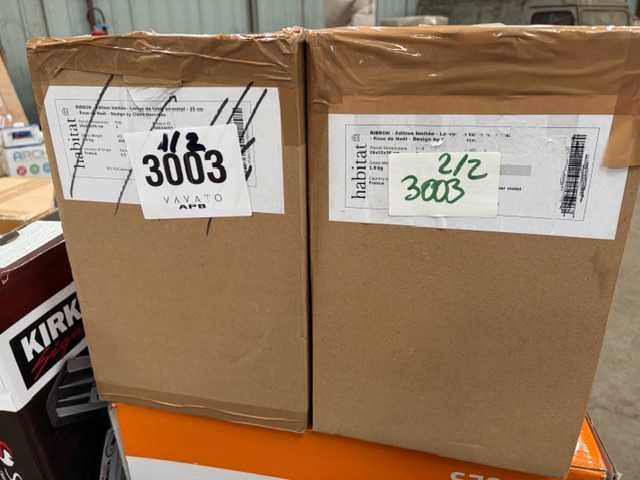 Limited edition - metalen tafellamp - 35 cm - kerstroos - ontwerp door claire norcross (2x) - afbeelding 9 van  9