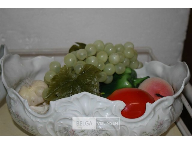 Limoges 2 deco kommen met sier fruit - afbeelding 3 van  4