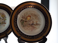 Limoges decoratief bord (x4) - afbeelding 2 van  7