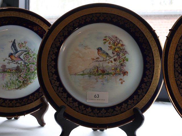 Limoges decoratief bord (x4) - afbeelding 3 van  7