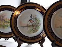 Limoges decoratief bord (x4) - afbeelding 4 van  7