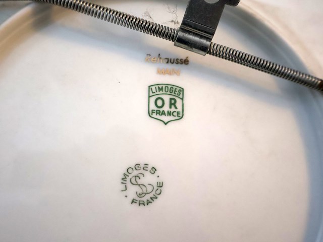 Limoges decoratief bord (x4) - afbeelding 6 van  7