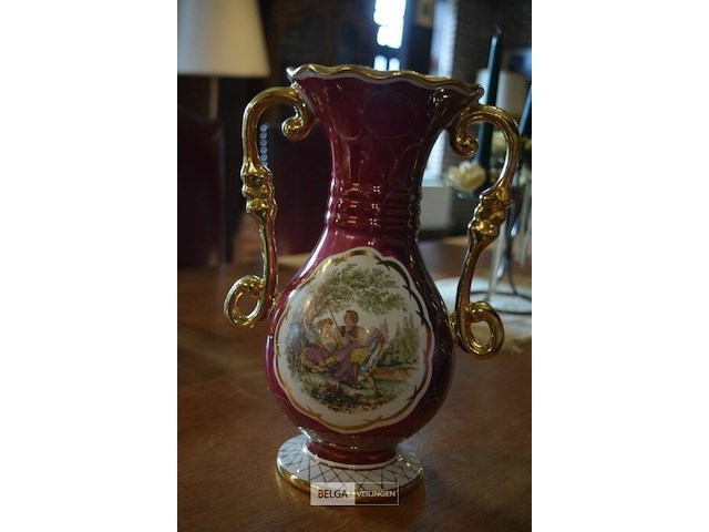 Limoges porseleinen vaas - afbeelding 2 van  3