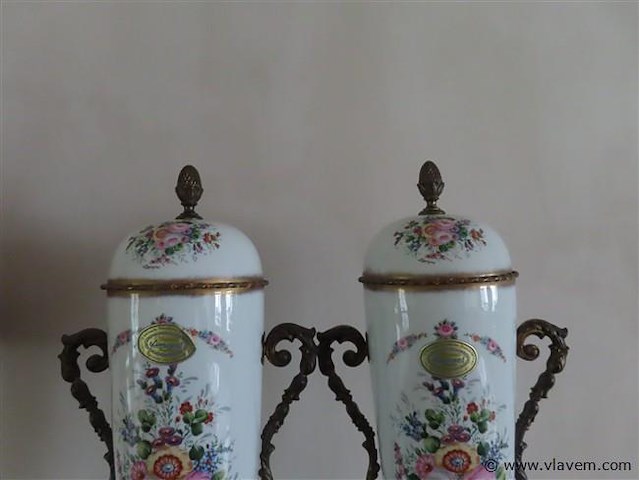 Limoges set vazen hoogte 62cm - afbeelding 7 van  7