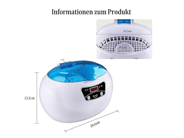 Linbeauti ultrasoon reinigingsapparaat - afbeelding 2 van  5