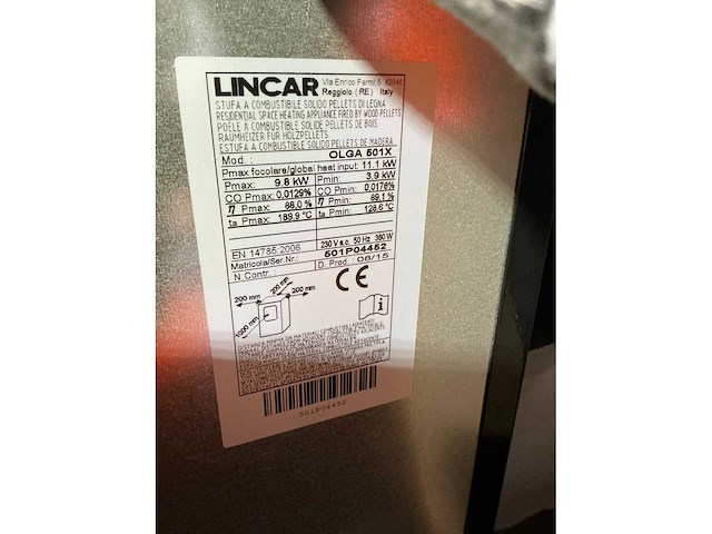 Lincar ogla 501x pelletkachel - afbeelding 4 van  4