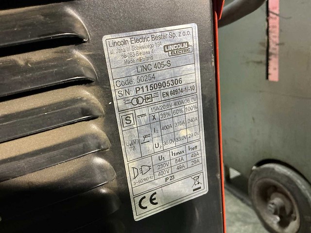Lincoln electric linc 405-s lasapparaat - afbeelding 5 van  6