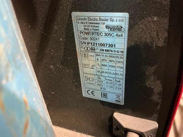 Lincoln powertec 305c lasapparaat - afbeelding 5 van  5