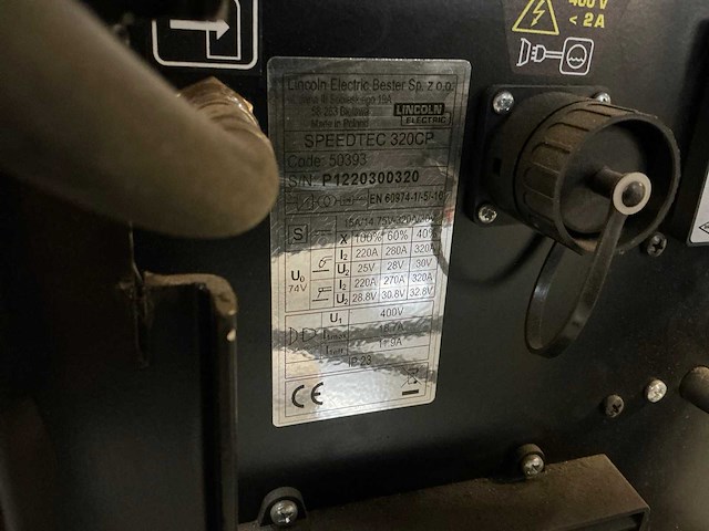 Lincoln speedtec 320cp lasapparaat - afbeelding 5 van  7