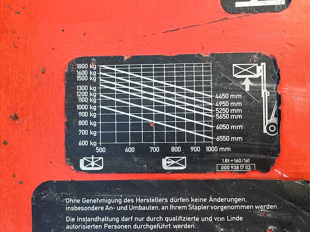 Linde - 1997 - h18t - vorkheftruck - afbeelding 2 van  7
