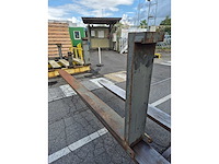 Linde - h80t 01/1100 - set lange heftruckvorken 3.800 mm - afbeelding 2 van  2