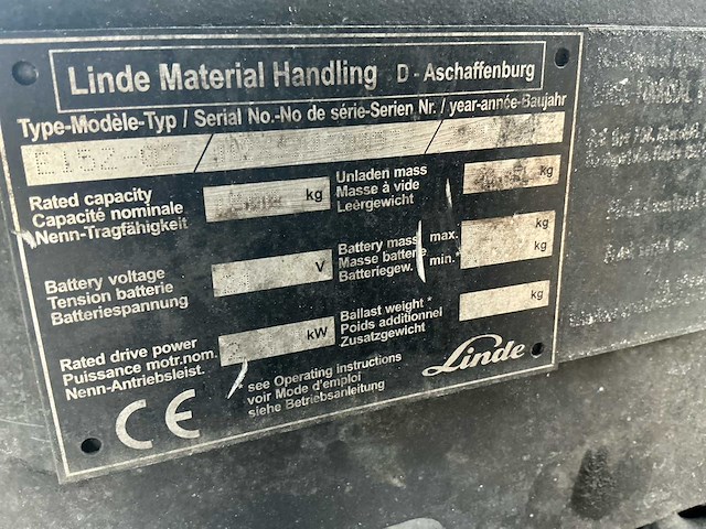 Linde e15 vorkheftruck - afbeelding 8 van  19