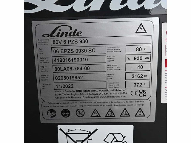 Linde e50hl elektrische vorkheftruck - afbeelding 15 van  18