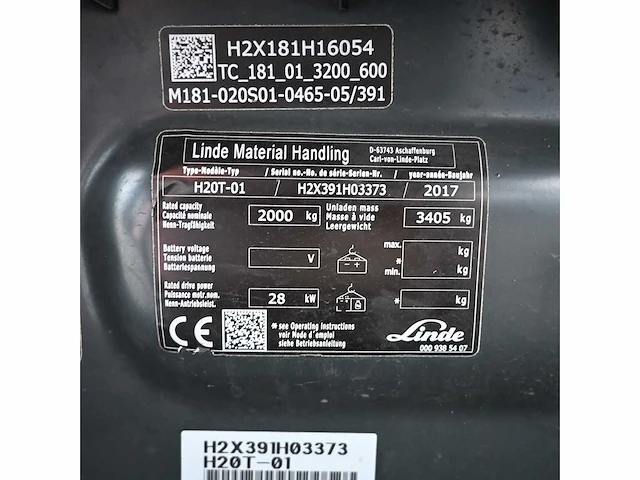 Linde h20t-01 lpg vorkheftruck - afbeelding 13 van  15