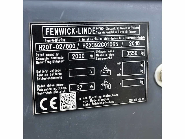 Linde h20t-02/600 lpg vorkheftruck - afbeelding 7 van  16