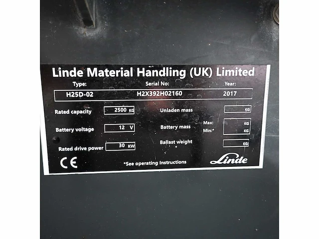 Linde h25d-02 diesel vorkheftruck - afbeelding 5 van  16