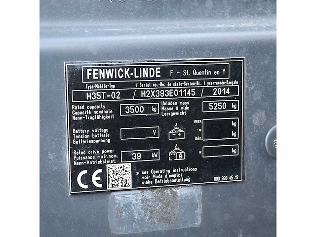 Linde h35t-02 lpg vorkheftruck - afbeelding 4 van  15