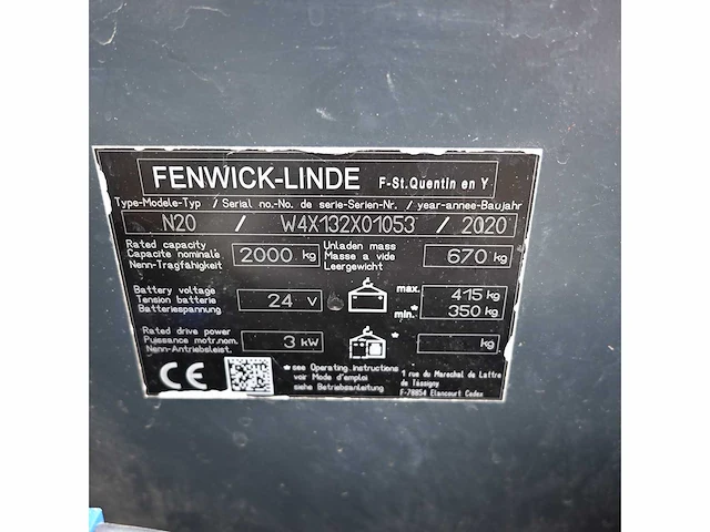 Linde n20 elektrische orderpicker - afbeelding 7 van  8