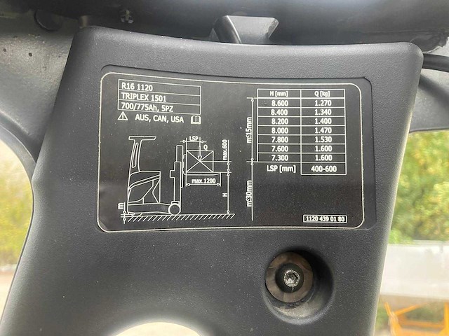 Linde r16-01 reach vorkheftruck 2014 - afbeelding 28 van  40