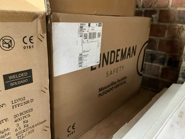 Lindeman ffp2 nr d mondmaskers (1200x) - afbeelding 3 van  4