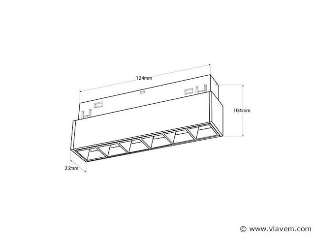 Lineaire led zwenkarmatuur voor magnetische rail 48v - 6w - libra (x8) - afbeelding 3 van  4