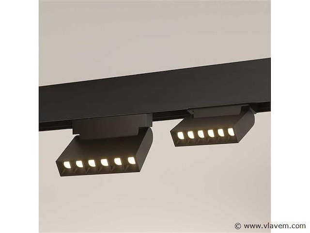 Lineaire led zwenkarmatuur voor magnetische rail 48v . 6w . libra (x8) - afbeelding 1 van  4