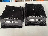 Linen & more sierkussen hoes i woke up like this (92x) - afbeelding 1 van  6