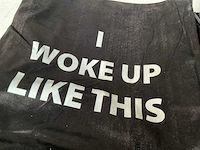 Linen & more sierkussen hoes i woke up like this (92x) - afbeelding 6 van  6