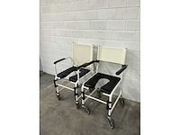 Linido handicare - verrijdbare douchestoel toiletstoel (2x) - afbeelding 3 van  4