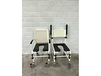 Linido handicare - verrijdbare douchestoel toiletstoel (2x) - afbeelding 4 van  4