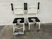 Linido handicare - verrijdbare douchestoel toiletstoel (2x) - afbeelding 4 van  4