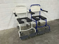 Linido handicare - verrijdbare douchestoel toiletstoel (2x) - afbeelding 1 van  4