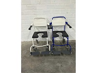 Linido handicare - verrijdbare douchestoel toiletstoel (2x) - afbeelding 2 van  4