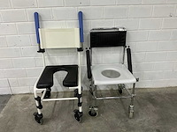 Linido handicare - verrijdbare douchestoel toiletstoel (2x) - afbeelding 4 van  4