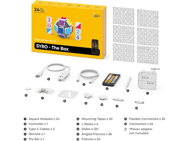 Linkedsparx 3d vierkante lichtpanelen - afbeelding 4 van  8