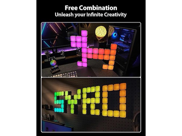 Linkedsparx 3d vierkante lichtpanelen - afbeelding 7 van  8