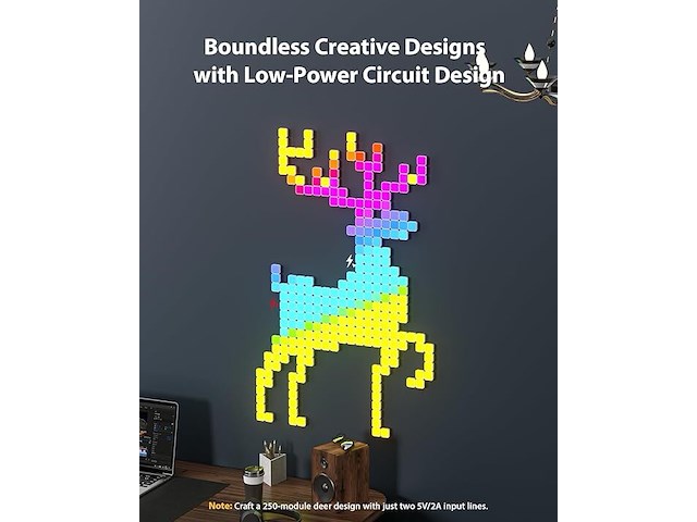 Linkedsparx 3d vierkante lichtpanelen - afbeelding 2 van  8