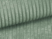 Linker chaise longue in amandelgroene ribfluwelf - afbeelding 5 van  6