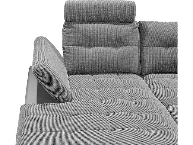 Linker panoramische hoekbank - cab - borst - stof/pu - afbeelding 2 van  16