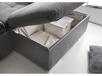 Linker panoramische hoekbank - cab - borst - stof/pu - afbeelding 3 van  16