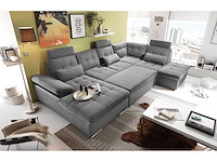 Linker panoramische hoekbank - cab - borst - stof/pu - afbeelding 10 van  16