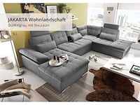 Linker panoramische hoekbank - cab - borst - stof/pu - afbeelding 11 van  16