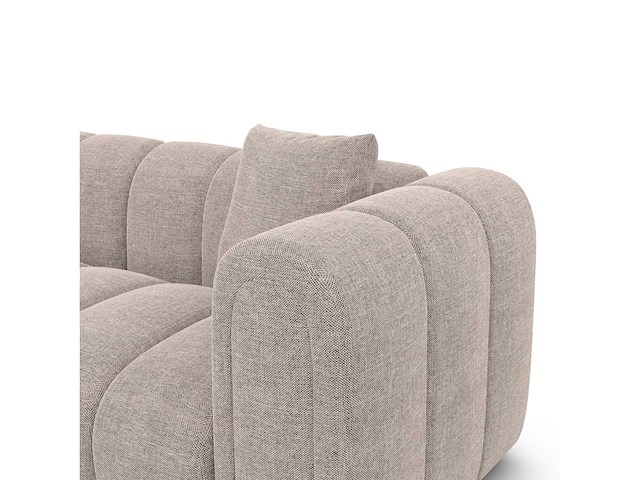 Linkerhoek bank - beige stof - afbeelding 7 van  8