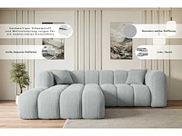 Linkerhoek bank - beige terry stof - afbeelding 6 van  6