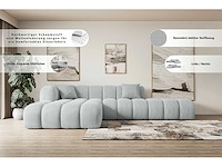 Linkerhoek bank - bruin fluweel - afbeelding 7 van  8