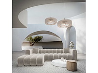 Linkerhoek bank - zandfluweel - afbeelding 2 van  9